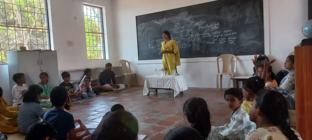 Circle time and seminar sessions at Mango Woods School