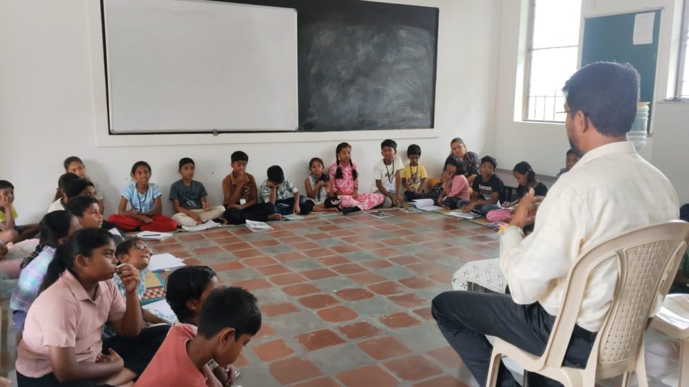 Circle time and seminar sessions at Mango Woods School