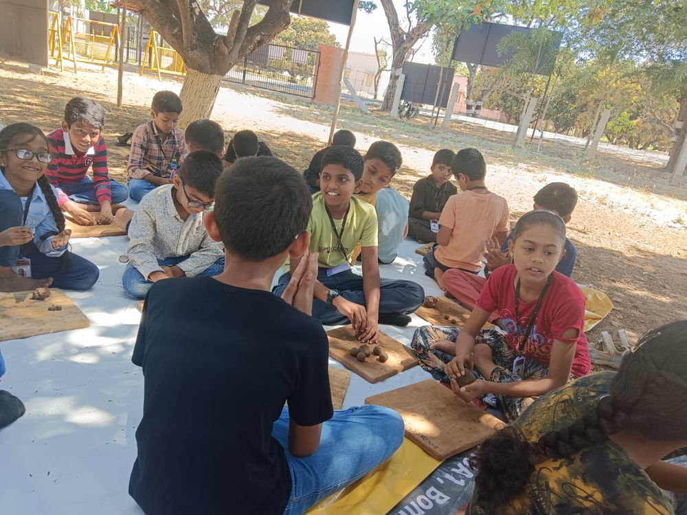 Children of all ages learning together at Mango Woods School
