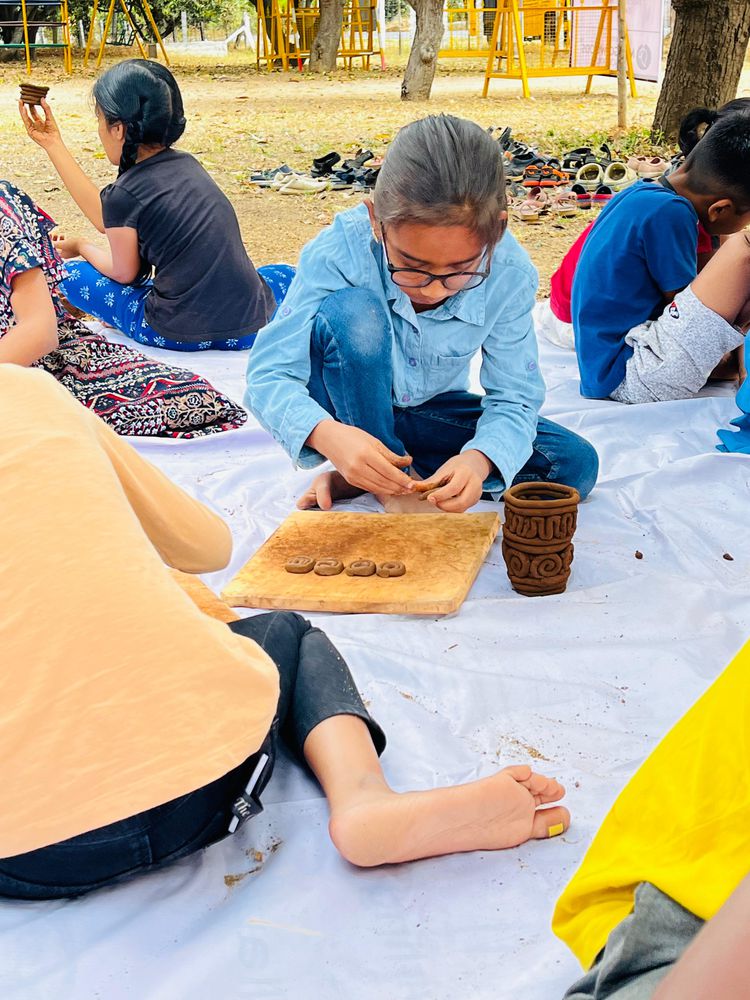 Children of all ages learning together at Mango Woods School