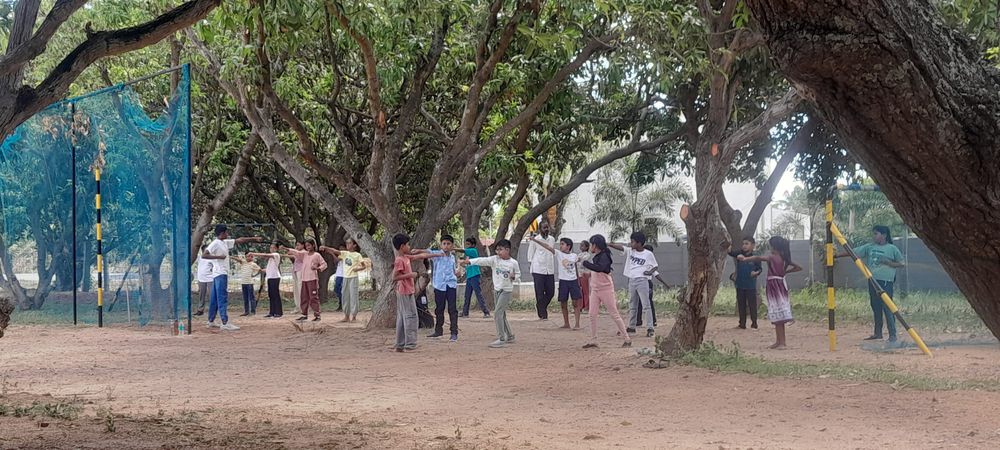 Children of all ages learning together at Mango Woods School
