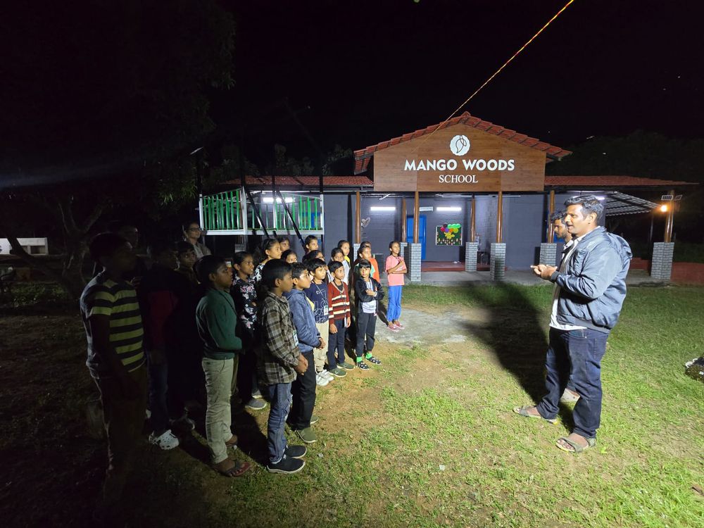 Children of all ages learning together at Mango Woods School