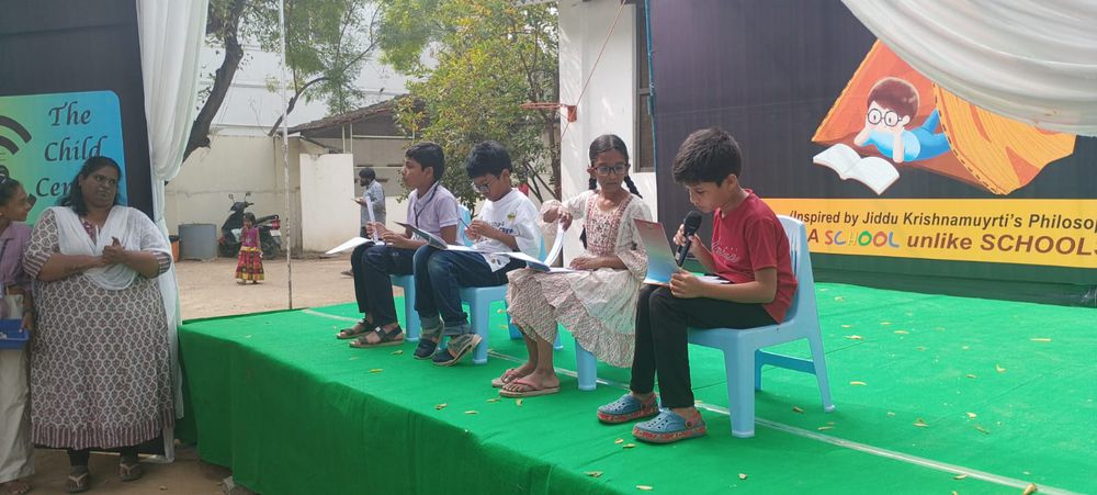 Children of all ages learning together at Mango Woods School