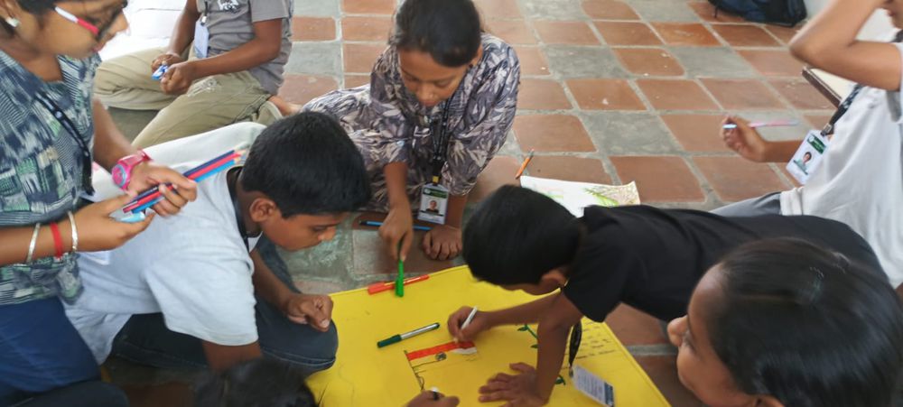 Children of all ages learning together at Mango Woods School