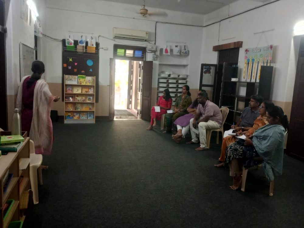 Parents and mentors together at Mango Woods School
